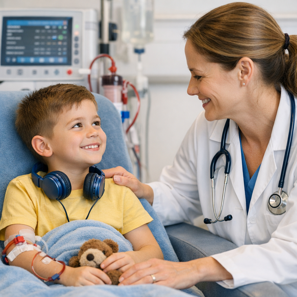 Bambino in ospedale